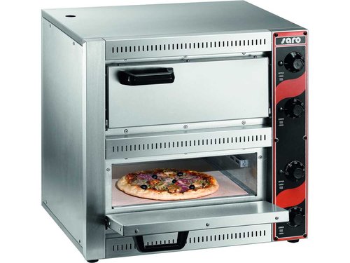 Pizzaofen fr 2 Pizzen von max.  33 cm 530 x 430 x 200 mm