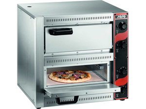 Pizzaofen fr 2 Pizzen von max.  33 cm 530 x 430 x 200 mm