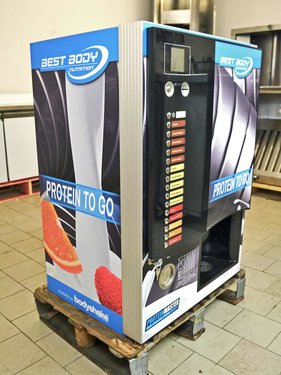 Bodyshake Proteinmaster Table Top Protein-Shake Automat mit 16 Wahltasten und Mnzeinwurf
