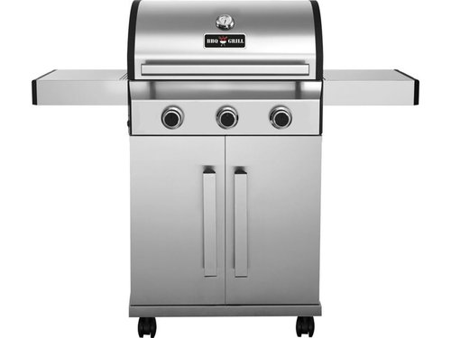 BBQ-Grill Gas, 1280x530x1145 mm, Edelstahl-Ausfhrung, 3x...