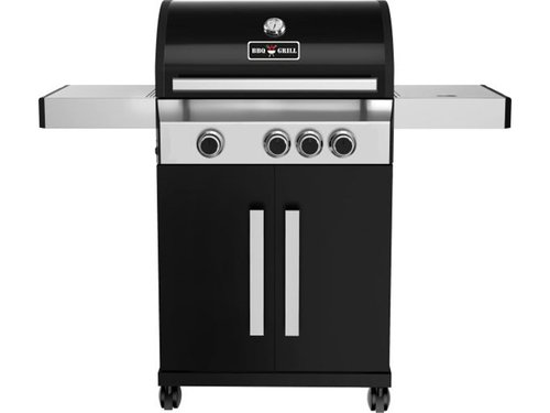 BBQ-Grill Gas, 1280x530x1145 mm, schwarz, 3x Brenner...