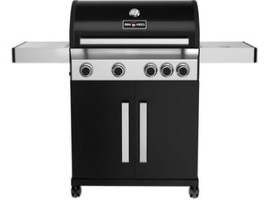 BBQ-Grill Gas, 1390x530x1145 mm, schwarz, 4x Brenner...