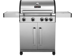 BBQ-Grill Gas, 1390x530x1145 mm, Edelstahl-Ausfhrung, 4x...