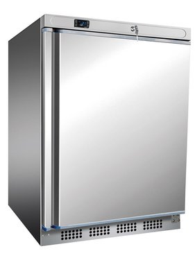 Tiefkhlschrank, Edelstahl, 200 Liter, 600 x 585 x 850...