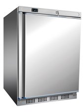 Tiefkhlschrank, Edelstahl, 200 Liter, 600 x 585 x 850...