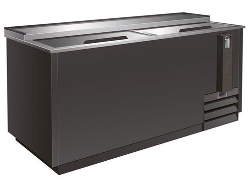 Flaschenkhler schwarz mit Schiebedeckel, 417 Liter, 1250...