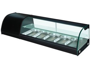 Tapas Theke Tapasvitrine mit Glasablage, fr 5x GN 1/3,...