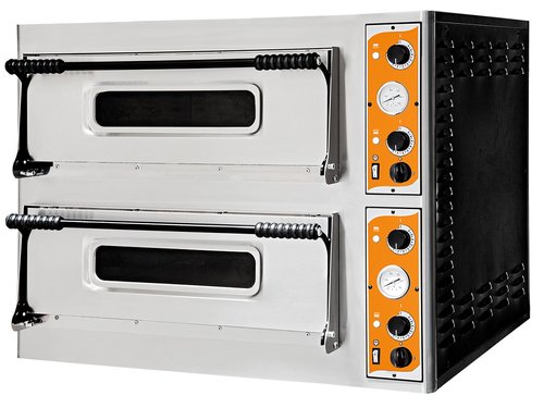 Pizzaofen Vollschamott Deluxe 44 TOP mit 2 Backkammern f�r Pizzen 8x �35 cm, BTH 100 x 94,5 x 74,5 cm