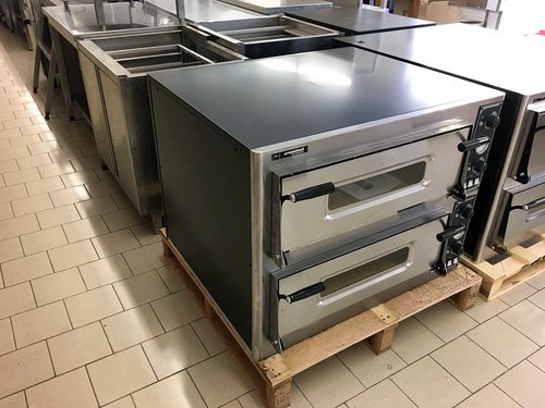Pizzaofen Profi 44 2 Kammern f�r Pizzen 8 x � 32 cm Leistung: 9,4 kW/400V