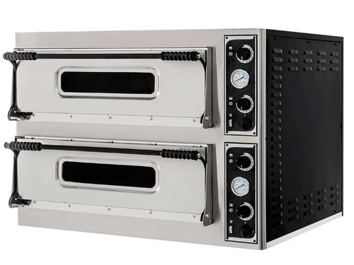 Pizzaofen Profi 44 2 Kammern f�r Pizzen 8 x � 32 cm Leistung: 9,4 kW/400V