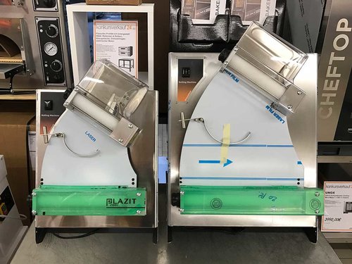 Pizza Teigausroller Prisma 310 mit 2 Rollen f�r Pizzadurchmesser 14-30cm