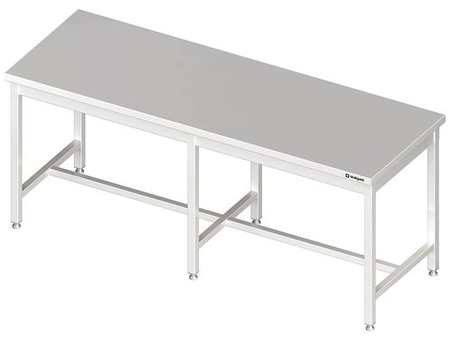 Zentralarbeitstisch mit mittiger Strebe    ohne Aufkantung 2800x800x850 mm verschwei�t