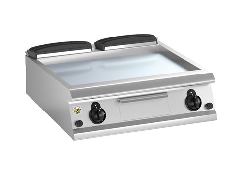 Griddleplatte-Elektro, Stahl-Grillflche, glatt,...