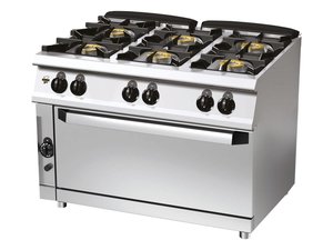 Olis 76/10 CGGFL Gasherd 6 Flammen 37,3 kW mit gro�em...