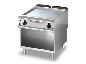 Olis 92/10 FTTGC Gas Grillplatte mit Chromplatte glatt,...