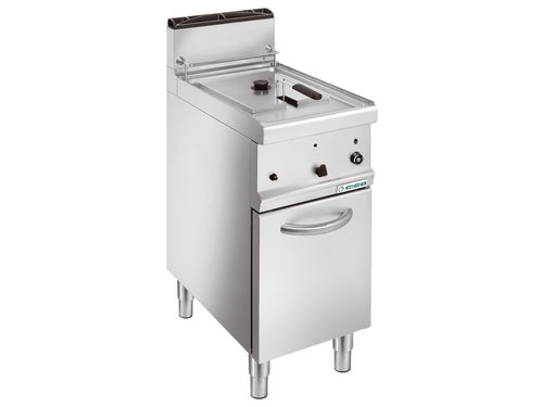 Gasfritteuse, 1 Becken, 10 Liter, 400 x 700 x 875 mm