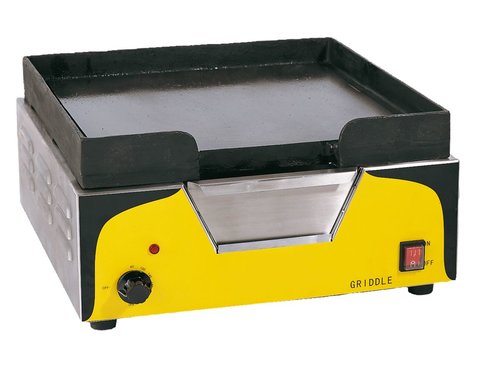 Griddleplatte glatt, gusseiserne Bratflche, 440x365x228 mm