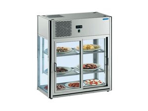 Tischk�hlvitrine Linus 100 -  Aufsatzk�hlvitrine (Umluft)...