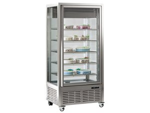 Panoramavitrine DIVA 650 GS Kuchenvitrine mit 5 Rosten...
