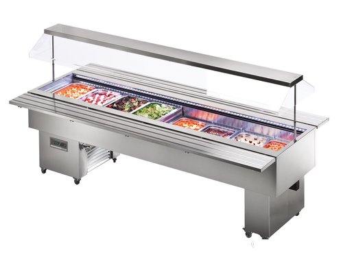 Salatbar fahrbar Edelstahl Isola 8M VT Inox fr 8x GN 1/1...