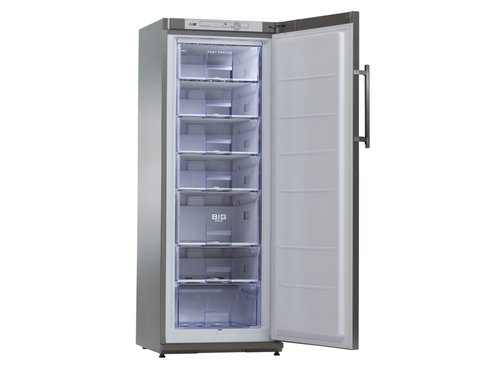 Edelstahltiefkhlschrank TK 310 CHR, Inhalt 248 Liter, stille Khlung, Energiesparausfhrung A+, 60 x 62 x 163cm