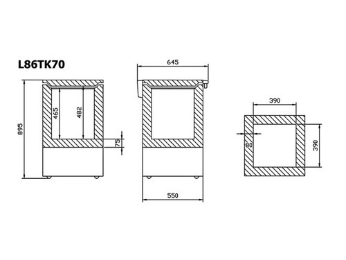 Labortiefkhltruhe L86TK70 / VT78, Temperatur bis -86C,...