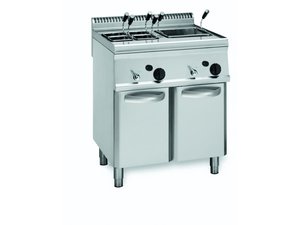 Gas-Nudelkocher mit 2 Becken, Inhalt 2x 23 Liter,...