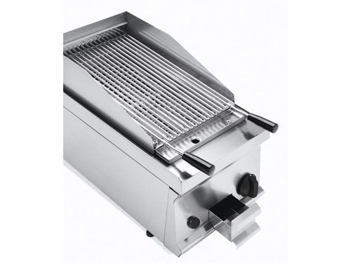 Gas-Lavasteingrill, 1 Heizzone, 6,9 kW, BTH 35 x 70 x 28 cm