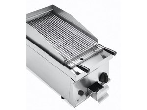 Gas-Lavasteingrill, 1 Heizzone, 6,9 kW, BTH 35 x 70 x 28 cm