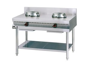 Wokherd 2 Brenner 180 mm Wand-Modell 26 kW, 90 x 60 x 80 cm