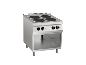 Elektro-Herd, 4 Platten, 10,4 kW, offener Unterbau, BTH...