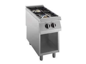 Gas-Kochflche 2 Brenner, 15 kW, offener Unterbau, BTH 40...