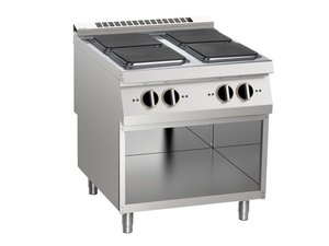 Elektro-Herd mit 4 quadratischen Platten, 16 kW, offener...