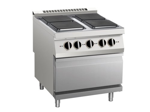 Elektro-Herd mit 4 quadratischen Platten, mit...