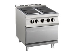 Elektro-Herd mit 4 quadratischen Platten, mit...