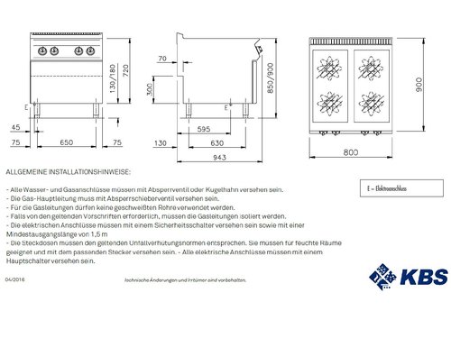 Induktionsherd mit 4 Kochzonen, 4x 5 kW, offener...