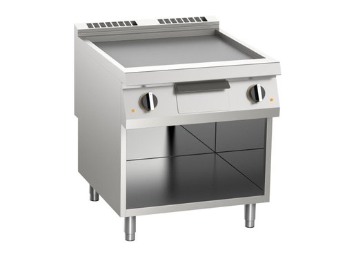 Elektro-Grillplatte, glatt verchromt, 15 kW, mit 2...