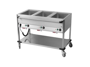 Bainmarie Wagen, 2x GN 1/1, l�ngsseitige Bedienung,...