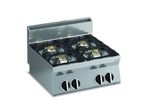 Gas-Kochfl�che mit 4 Brennern, Auftischger�t, 70 x 65 x...