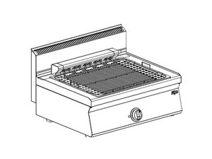 Elektro Vaporrostbr�ter, Grillfl�che 540 x 420 mm,8,16...