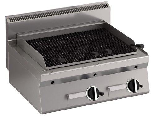 Gas Lavasteingrill, 2 Heizzonen, 14 kW, Auftischgert,...