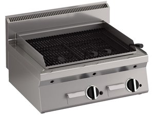 Gas Lavasteingrill, 2 Heizzonen, 14 kW, Auftischgert,...