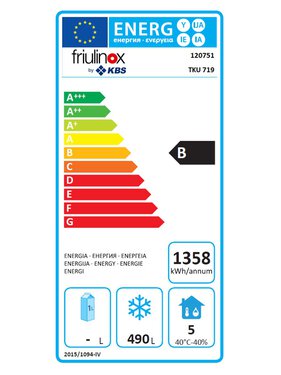 Edelstahl Tiefkhlschrank TKU 719 friulinox by KBS,...