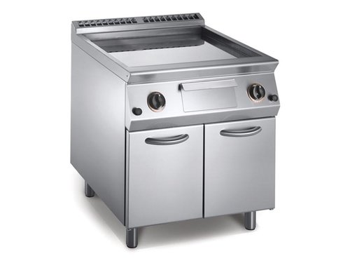 Gas-Grillplatte, glatt verchromt, 14 kW, mit 2 Heizzonen,...