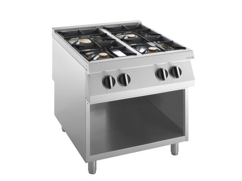 Gas-Kochflche 4 Brenner, 27 kW, offener Unterbau, BTH 80...