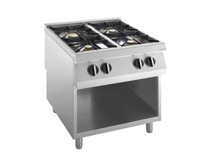 Gas-Kochfl�che 4 Brenner, 27 kW, offener Unterbau, BTH 80...