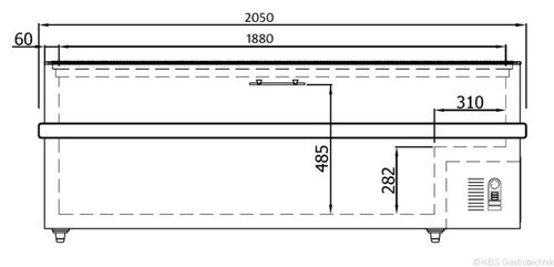 Impuls-Tiefkhltruhe Snow 20, Inhalt 839 Liter, mit...