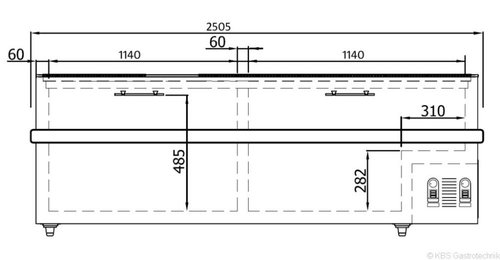 Impuls-Tiefkhltruhe Snow 25, Inhalt 1032 Liter, mit...