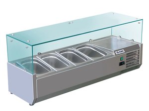 Khlaufsatz KBS RX 1200 mit Glasaufbau 4x GN 1/3