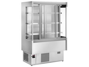 Wandk�hlregal mit Schiebet�ren, 150 x 73,5 x 182 cm,...